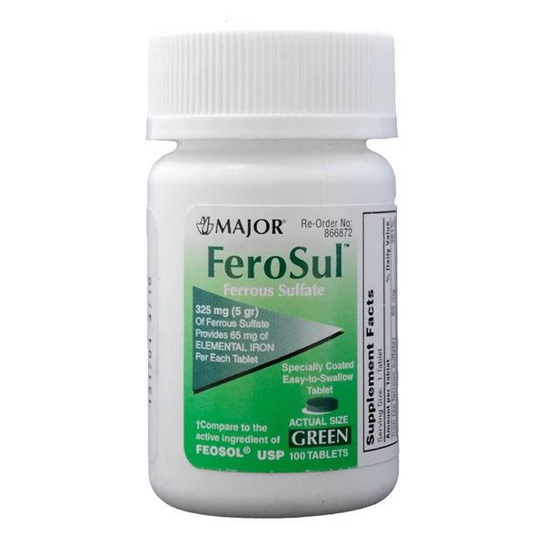 Major FeroSul Iron Mineral Supplement, 325 mg
