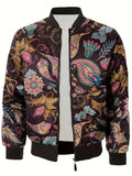 Mens Stylish Trendy Jacket With A Stand-up Collar