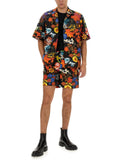 Moschino Men Bermuda With Floral Pattern