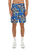 Moschino Men Short All Over Blue Flower