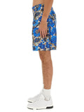 Moschino Men Short All Over Blue Flower