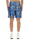 Moschino Men Short All Over Blue Flower