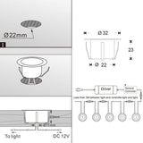 Fashion Simple Courtyard Deck Stainless Steel Underground Lamp