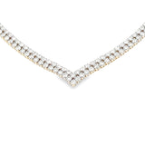 7.00ct Diamond Tennis Necklace 14KT Yellow Gold
