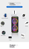 Wireless Bluetooth Speaker With Microphone