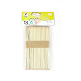 Wooden Craft Sticks 15cm - 50 Pack | Natural Finish
