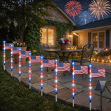 LED Solar-Powered National Flag For Outdoor Courtyards And Villas