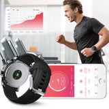 Smart watch with dual time zone display