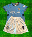 Erling Haaland Kids Soccer Jersey Manchester City Youth Toddler