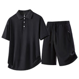 Sports Casual Short-Sleeve Polo Shirt Set