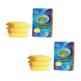 Elite All Purpose Cleaning Pad 6 Pads (2x3pack) Non Scratch Dish Sponge Scrubber Sponges for Kitchen and Household Use Made in USA