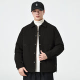 New Autumnwinter Mens Lapel Coatsimple And Warm