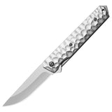 High-hardness Stainless Steel Portable Folding Knife With An Aluminum Handle