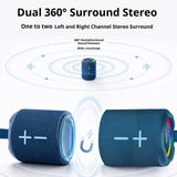 KP-858 Best-selling Wireless Bluetooth Speaker Featuring A Modular Dual-unit Design Portable Handle High Power Output And RGB Lighting Ideal For Outdoor Gatherings Factory Stock Available