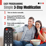 Anderic Substitute for RCA STB7766C REMOTE Digital TV Tuner Converter Remote Control [RRH100]