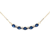 Sapphire Diamond Fashion Pendants 10KT Yellow Gold