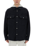 Palm Angels Men Shirt-Jacket With Monogram