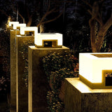 Modern Minimalist Outdoor Solar-powered Stainless Steel Waterproof Courtyard Lights