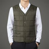 Vest Waistcoat Thermal Liner Dad-style Plus-size Vest