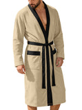 Men's Long Jacquard Soft Solid-Colored Belt