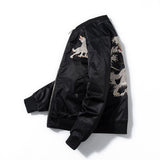 Mens Loose-Fit Trendy Embroidered Jacket