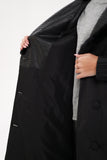 Genuine Mink Fur Real Python Leather Trim Coat