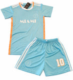 Lionel Messi Inter Miami Kids 3rd 2024/25 Soccer Jersey Kit