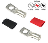 8 Gauge Cable Lugs with Heat Shrink Tubing Kit