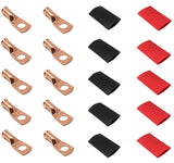 8 Gauge Cable Lugs with Heat Shrink Tubing Kit