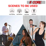 5 Core Mic Stand Round Base  Height Adjustable Universal Microphone Mount Stands