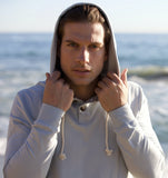 Men's Henley Style Bamboo Viscose Fleece Hoodie