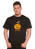 Halloween Pumpkin Unisex Bamboo Viscose/Organic Cotton Short Sleeve Graphic T-Shirt