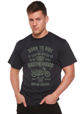 Motorcycle Brotherhood Men's Bamboo Viscose/Organic Cotton Short Sleeve Graphic T-Shirt