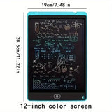 Digital LCD Writing Tablet with Stylus Pen – Reusable Wipeable Dry-Erase Doodle & Drawing Board