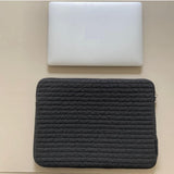 Hand-held Anti-seismic White Black Laptop Bag
