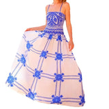 Womens Casual Fashionable Sleeveless Swing Dress With Straps