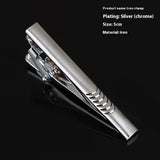 Men's Formal Wear Business Silver Simple Fashion Short Tie Clip