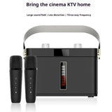 Outdoor Bluetooth Speaker Karaoke Double Microphone Classroom Teaching Meeting Party