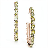 Charter Club Gold-Tone Medium Navette-Stone Open Hoop Earrings