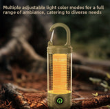 New Multi-functional Outdoor Camping Light, Portable High-brightness Rechargeable Mini Retro Camping Ambient Light