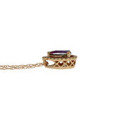 Treated Topaz Diamond Fashion Pendants 14KT Rose Gold