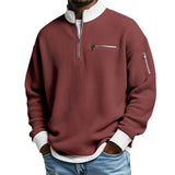 Mens Sports Zip-Up Long-Sleeve Sweatshirt