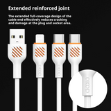 KP-317 Fast-Charging Data Cable 65W Thickened Mobile Phone Charging Cable Compatible With Huawei Apple And Android Hot-Selling Cross-Border Product