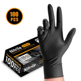 Thickened Diamond-textured Disposable Nitrile Protective Gloves