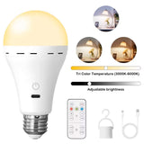 E27 Screw Base Tri-Color RGB Timer-Controlled Dimmable Bulb