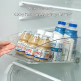 Transparent Pulley Refrigerator Storage Box With Dividers