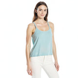 Threads 4 Thought Womens Gauze Dalton Tank, ICY Teal,Size  Large