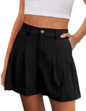 Urban-style Chic Womens High-waisted Casual Shorts