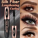 8D Curler Fiber Lash Mascara - Waterproof, Black, Thick Eyelash Shaping