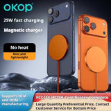 KP-325 Best-Selling 25W High-Power Magnetic Wireless Fast Charger Qi2 Compatible Low-Temperature Ultra-Slim Design For IPhon